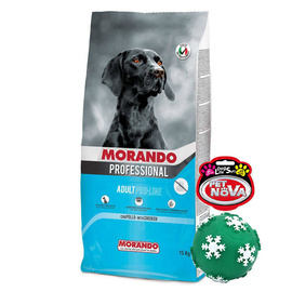 Morando Pro-Taste pies Kurczak 15 kg + Aquanova piłka śnieg 7,5 cm GRATIS