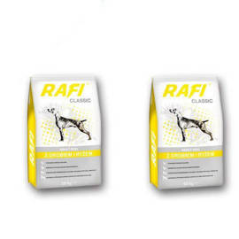 Sucha karma dla psa Rafi Classic z drobiem i ryżem zestaw 2x10 kg