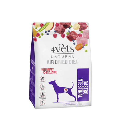 4Vets Natural Gastro Intestinal karma suszona dla psów z zaburzeniami trawienia 1 kg
