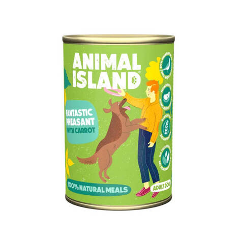 Animal Island Mokra karma dla psa bażant z marchewką 400 g