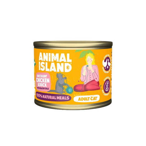 Animal Island karma mokra dla kota kurczak kaczka 200 g