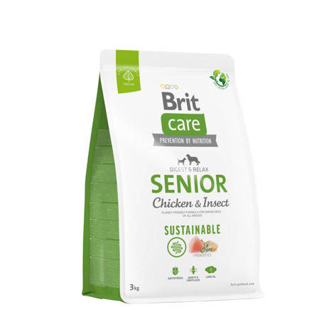 Brit Care Dog Sustainable Senior Chicken & Insect 3 kg