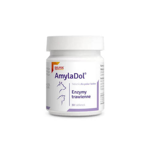 Dolfos AmylaDol na problemy z trawieniem dla psów i kotów 30 tabletek