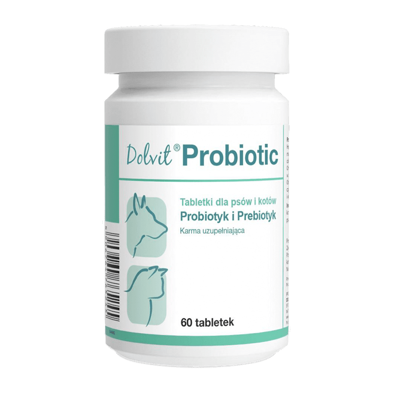 Dolfos Suplement diety Dolvit Probiotic dla psa i kota 60 tab.