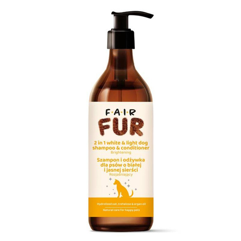 Fair Fur Szampon i odżywka dla psów o białej i jasnej sierści 270 ml