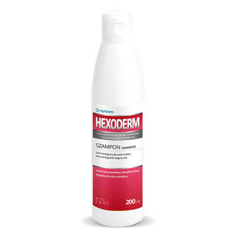 HEXODERM Dermatologiczny szampon dla psów i kotów 200 ml 