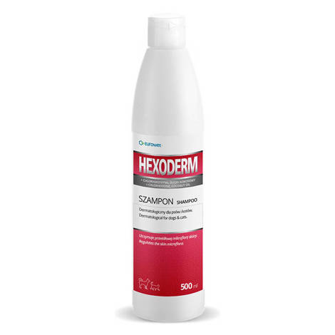 HEXODERM Dermatologiczny szampon dla psów i kotów 500 ml
