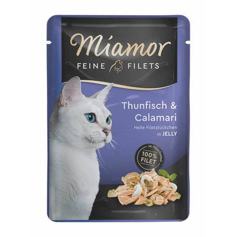 Karma dla kota Miamor Filets Tuńczyk z Kalmarami 100g