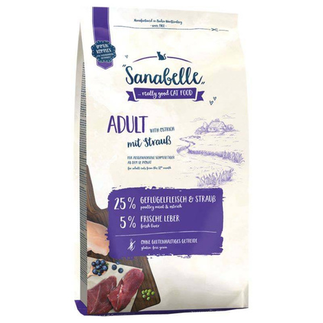 Karma dla kota Sanabelle Adult Struś 0,4kg