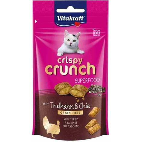 Karma dla kota VitaKraft Kot Crispy Crunch Indyk Chia 60g