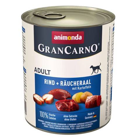 Karma dla psa Animonda GranCarno Adult Wołowina, Węgorz i Ziemniaki 800g