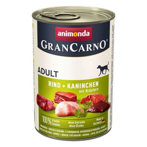 Karma dla psa Animonda GranCarno Adult Wołowina i Królik z Ziołami 400g