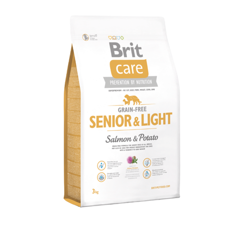 Karma dla psa Brit Care Grain Free Senior & Light Salmon & Potato  3 kg