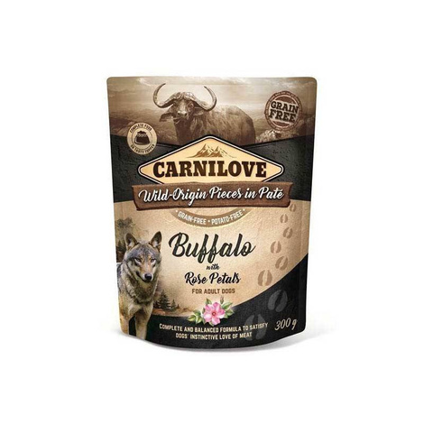 Karma dla psa Carnilove Dog Pouch Bawół i Płatki róż 300g