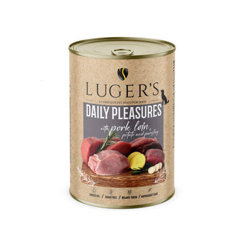 Karma mokra dla psa Luger's daily pleasures ze schabem wieprzowym, ziemniakiem i pietruszką 400 g