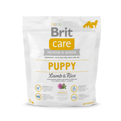 Karma sucha dla psów Brit Care Puppy Lamb & Rice 1 kg