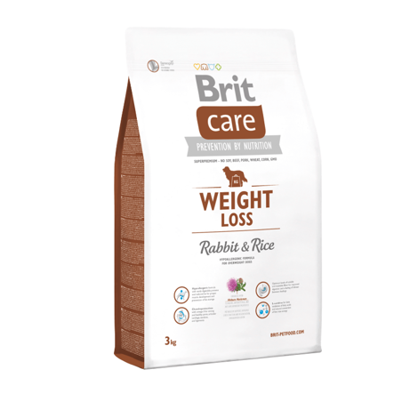 Karma sucha dla psów Brit Care Weight Loss Rabbit & Rice 3 kg