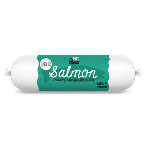 Kiełbaska treningowa dla psa PEPE Salmon (łosoś) 200g