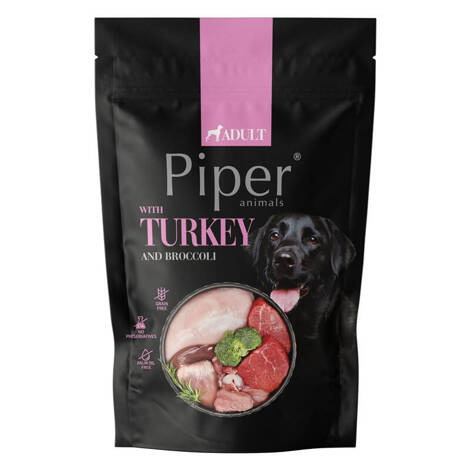 Mokra Karma dla psa Piper Animals z indykiem i brokułem 500 g