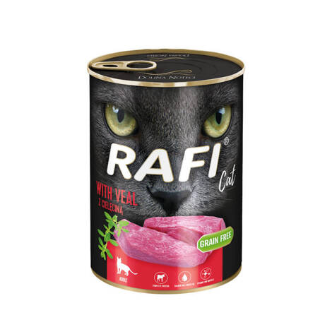 Mokra karma dla kota Rafi Cat Adult z cielęciną 400 g