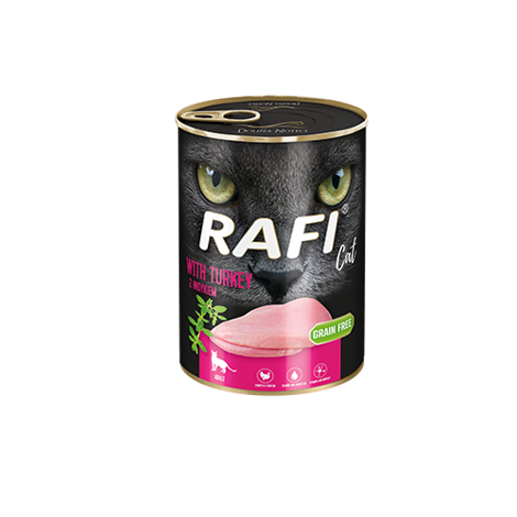 Mokra karma dla kota Rafi Cat Adult z indykiem 400 g