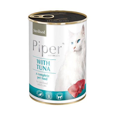 Mokra karma dla kotów sterylizowanych Piper Animals Sterilised z tuńczykiem 400 g