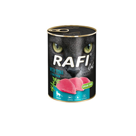 Mokra karma dla kotów sterylizowanych z tuńczykiem Rafi Cat Adult 400 g