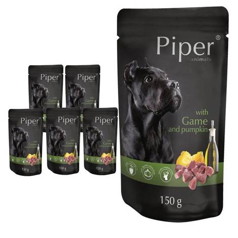 Mokra karma dla psa Piper Animals dziczyzną i dynią zestaw 10 x 150 g