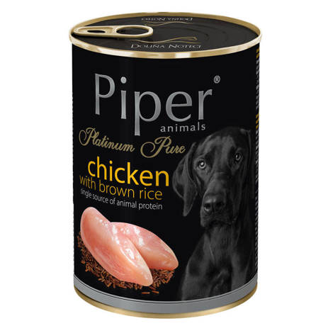 Mokra karma dla psa Piper Platinum Pure kurczak z ryżem 400 g