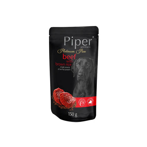 Mokra karma dla psa Piper Platinum Pure wołowina z ryżem brązowym 150 g