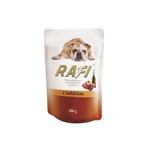 Mokra karma dla psa Rafi z indykiem saszetka 300 g
