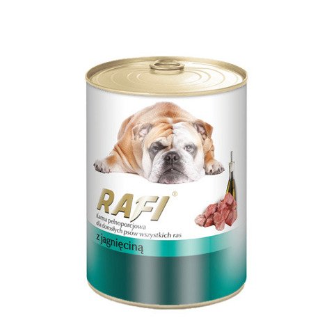 Mokra karma dla psa Rafi z jagnięcina puszka 400 g