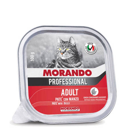 Morando Pro Kot Pasztet Wołowina 100 G 