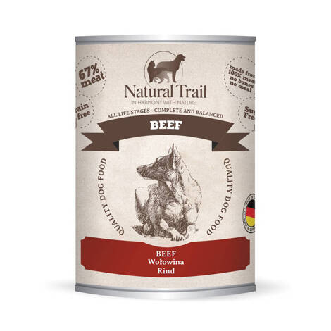 Natural Trail Beef Dog Mokra karma dla psa Wołowina 800 g