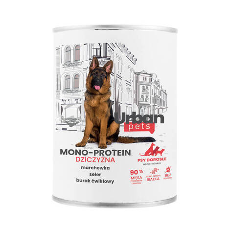 Over Zoo Urban Pets Mono Protein Mokra karma dla psa z dziczyzną 800 g