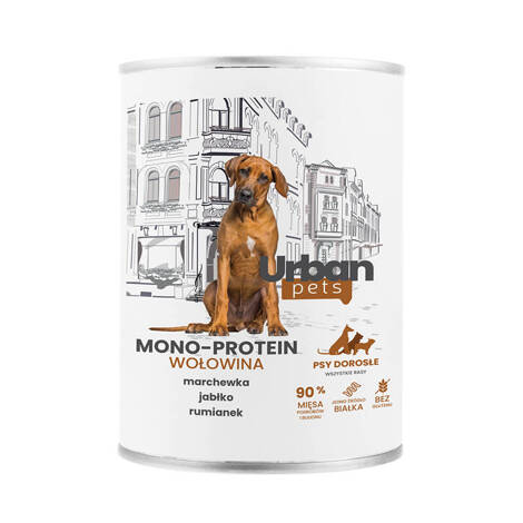 Over Zoo Urban Pets Mono Protein Mokra karma dla psa z wołowiną 400 g