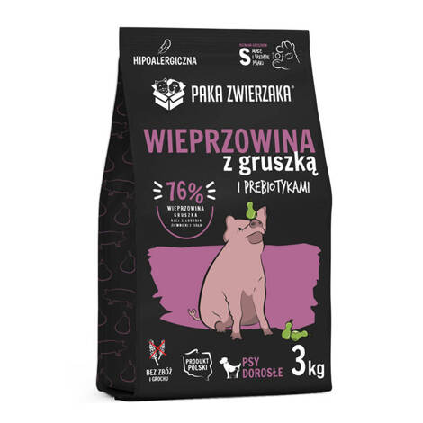 Paka Zwierzaka Seventh Heaven Karma sucha dla psa Wieprzowina z gruszką S 3 kg