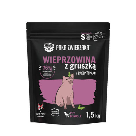 Paka Zwierzaka Seventh Heaven Karma sucha dla psa wieprzowina z gruszką S 1,5 kg