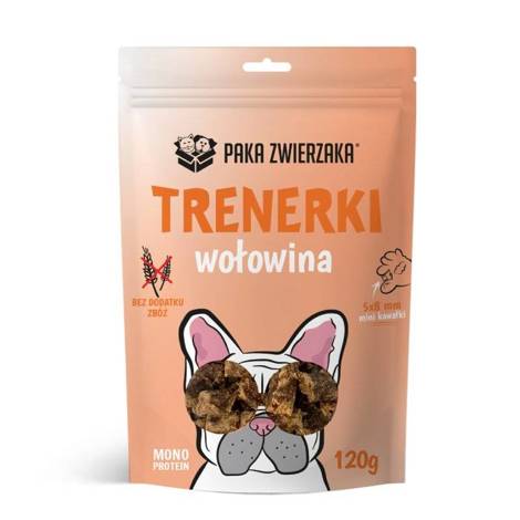 Paka Zwierzaka Trenerki Wołowina treserki dla psa 120 g