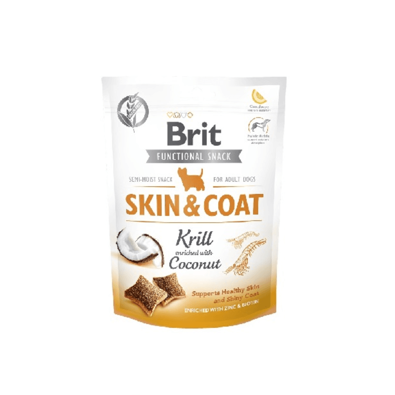 Przysmak dla psa Brit Functional Snack Skin&Coat Kryl 150g