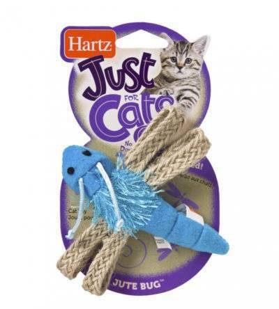 Zabawka dla kota HARTZ ważka z dzwoneczkiem i kocimiętką kolor niebieski