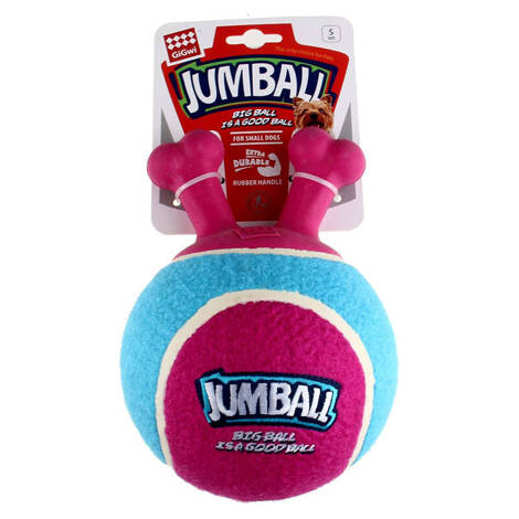 Zabawka dla psa GiGwi Jumball piłka z uchwytami dla małego psa Różowo - Niebieski