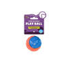 Cooper & Pals Twarda piszcząca piłka z wypustkami zabawka dla psa niebieska 6,3 cm