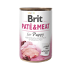 Karma mokra dla szczeniąt i młodych psów Brit Pate & Meat Puppy 400 g